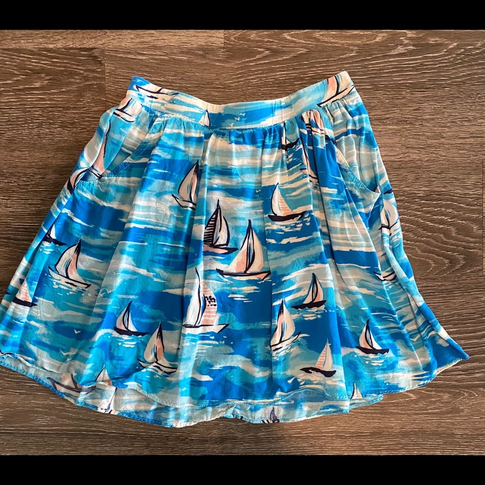 Lauren Conrad Boat Print Skirt